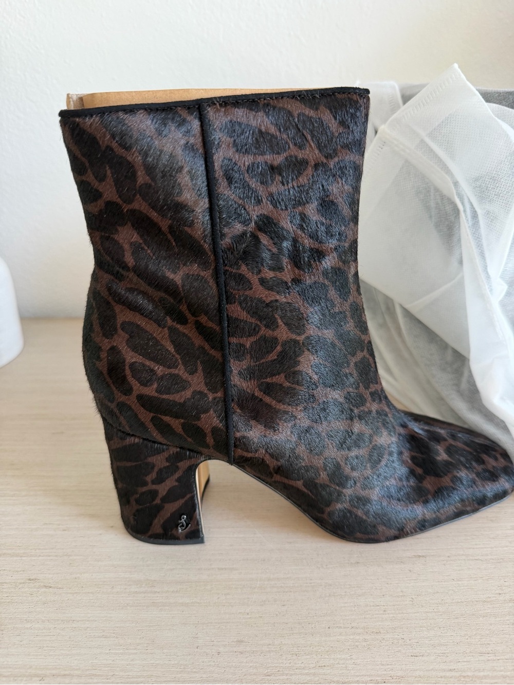 New Sam Edelman’s Women’s Leopard Print Ankle Boot - Picture 6 of 10